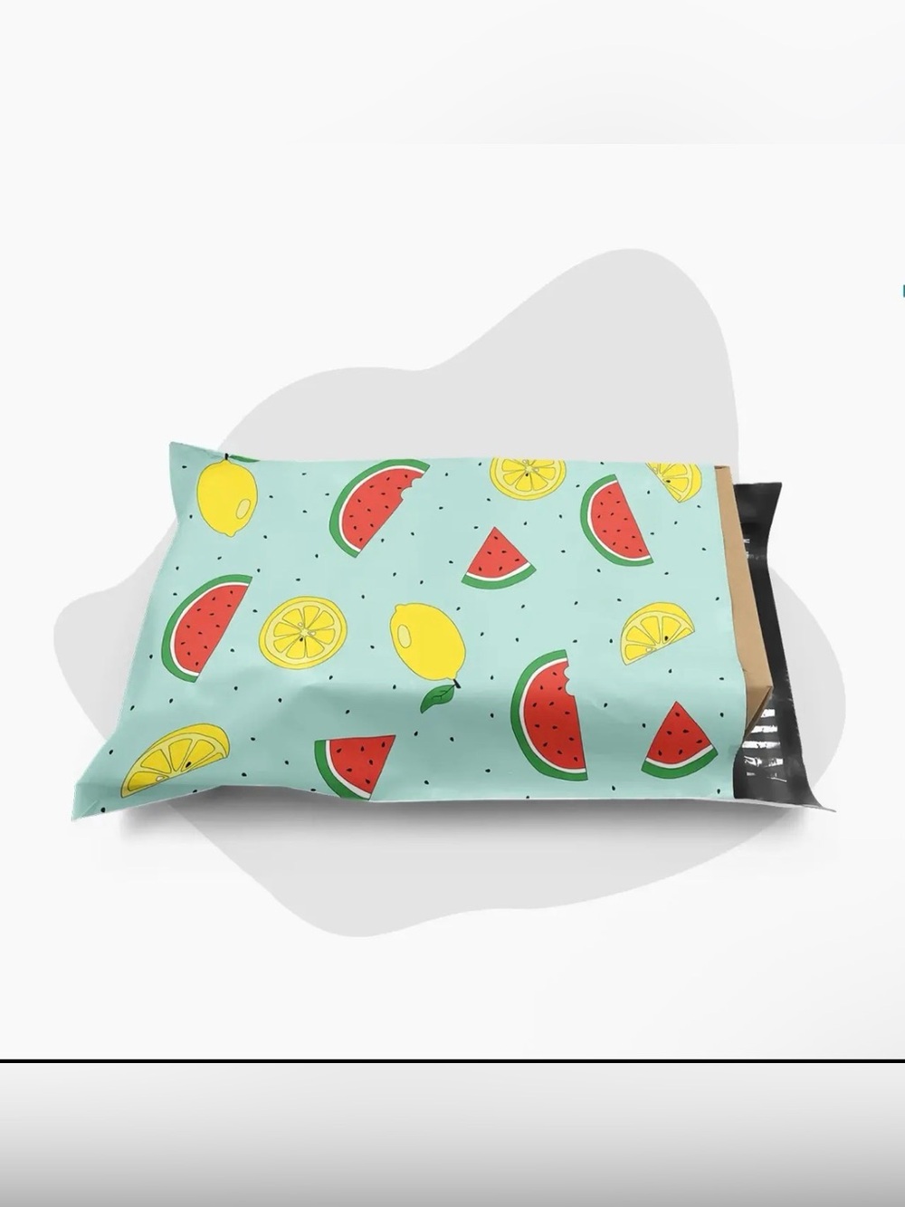 Poly Mailer Bags 10 x 13 Watermelons & Lemons Set of 25